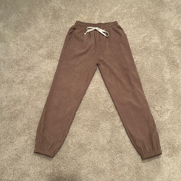 Lexi Brown Pants - Lexi Brown Corduroy Joggers